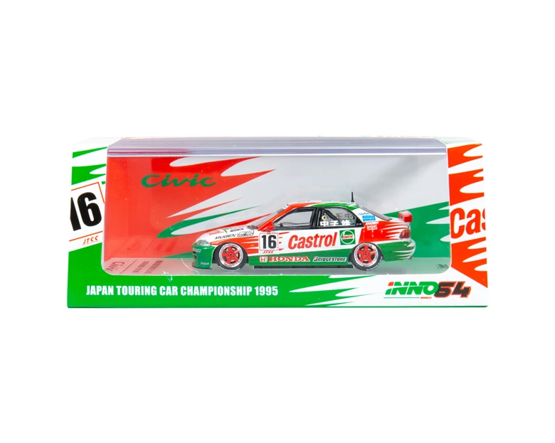 INNO64 1: 64 Honda Civic Ferio Gr. A#16 MUGEN гоночная литая модель автомобиля
