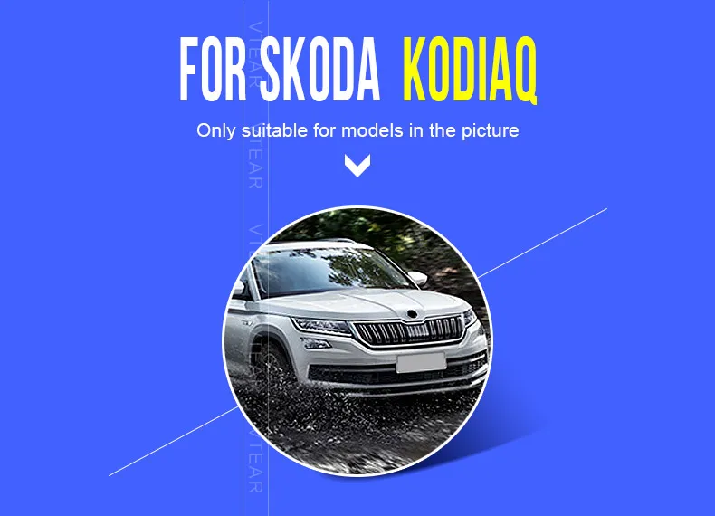 Vtear для SKoda Kodiaq шкода кодиак аксессуары Автомобильная дверная ручка Крышка отделка хромированный корпус дверной аксессуары из нержавеющей стали внешние части хромированный Стайлинг