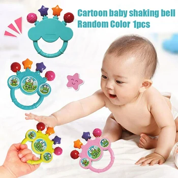 

Cartoon Infant Baby Bell Rattles Newborns Toys Hand Toy For Children Music Kids FJ88