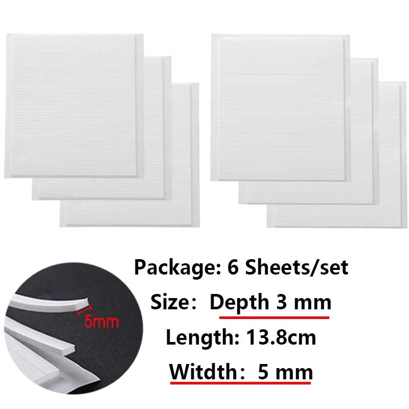 Cuttable Double Sided Adhesive Foam Sheets Stickers for DIY Adding Pop Cards