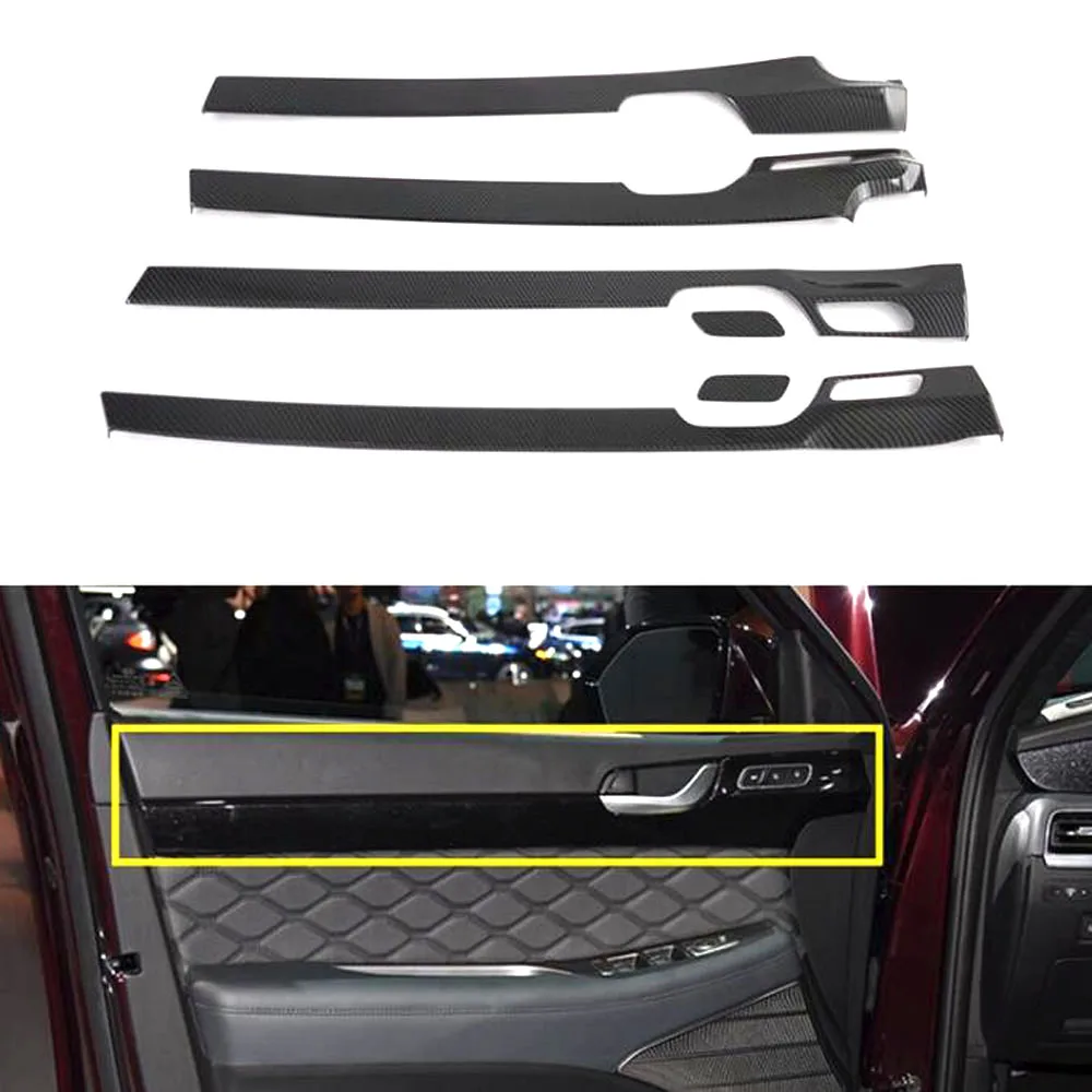 

Для Hyundai Palisade 2019 2020 левый руль Автомобильная дверь интерьерная ручка крышка чаши отделка ABS автомобильный Стайлинг молдинги