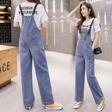 Джинсовый комбинезон для женщин; сезон весна-осень; Свободный комбинезон bf joker condole