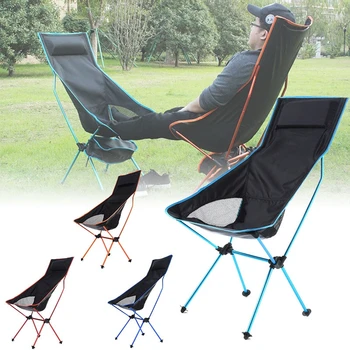 

Outdoor Camping Chair Oxford Cloth Portable Folding Lengthen Camping Seat for Fishing Festival Picnic BBQ Beach Ultralight Chair
