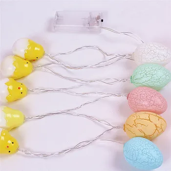 

LED Easter String Light Easter Eggs Shape String Lights Battery Operated Light Decorative Lamp for Home Party Decoration 20f10