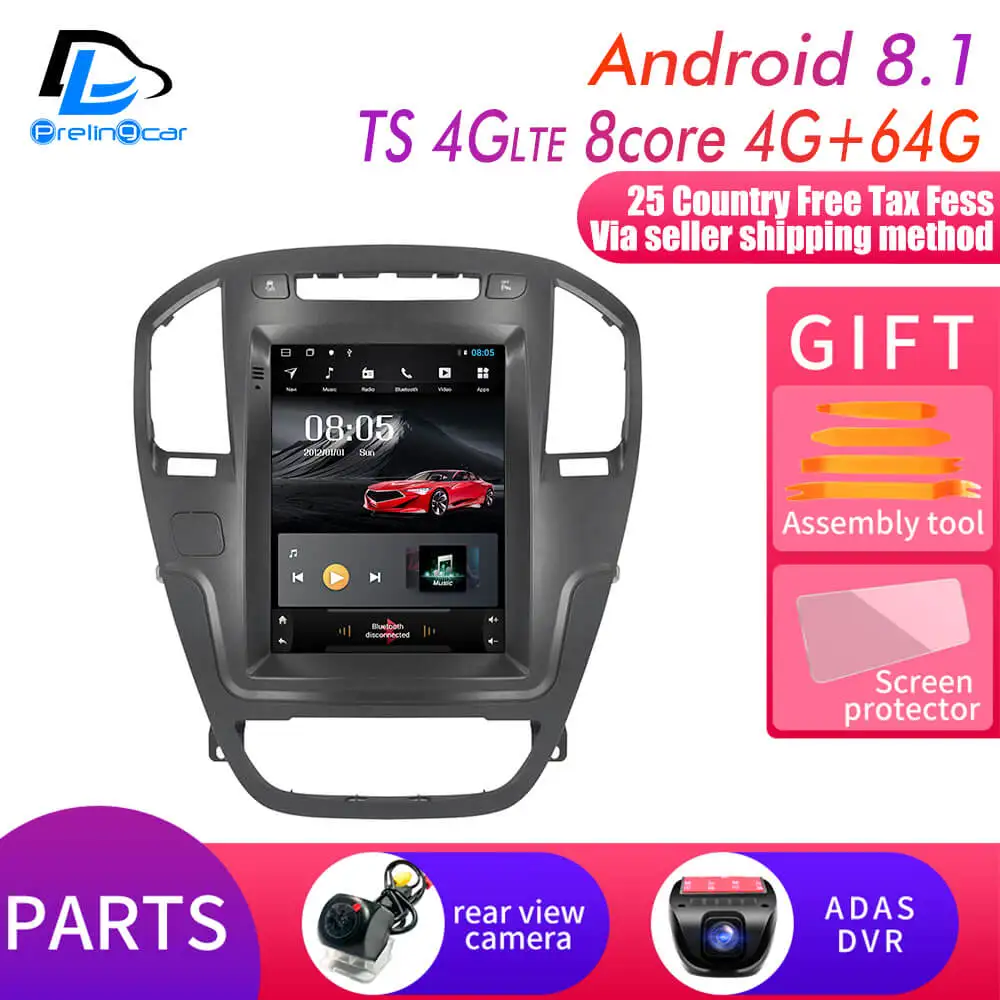 Android 9,0 2G ram Автомобильный gps Мультимедиа Стерео радиоплеер для Buick opel insignia 2009-2013 лет навигационная система - Цвет: TS-4G 4G64G DVR