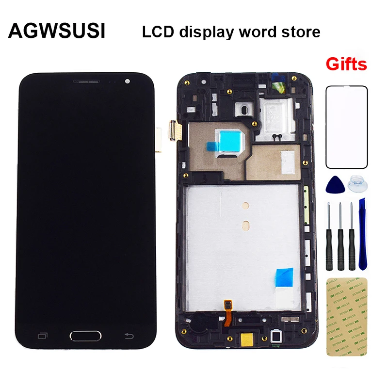 Kopen Voor Samsung Galaxy J3 2016 LCD Display j320 J320F J320M J320A J320FN Panel J320H LCD Touch Screen Digitizer Vergadering Frame