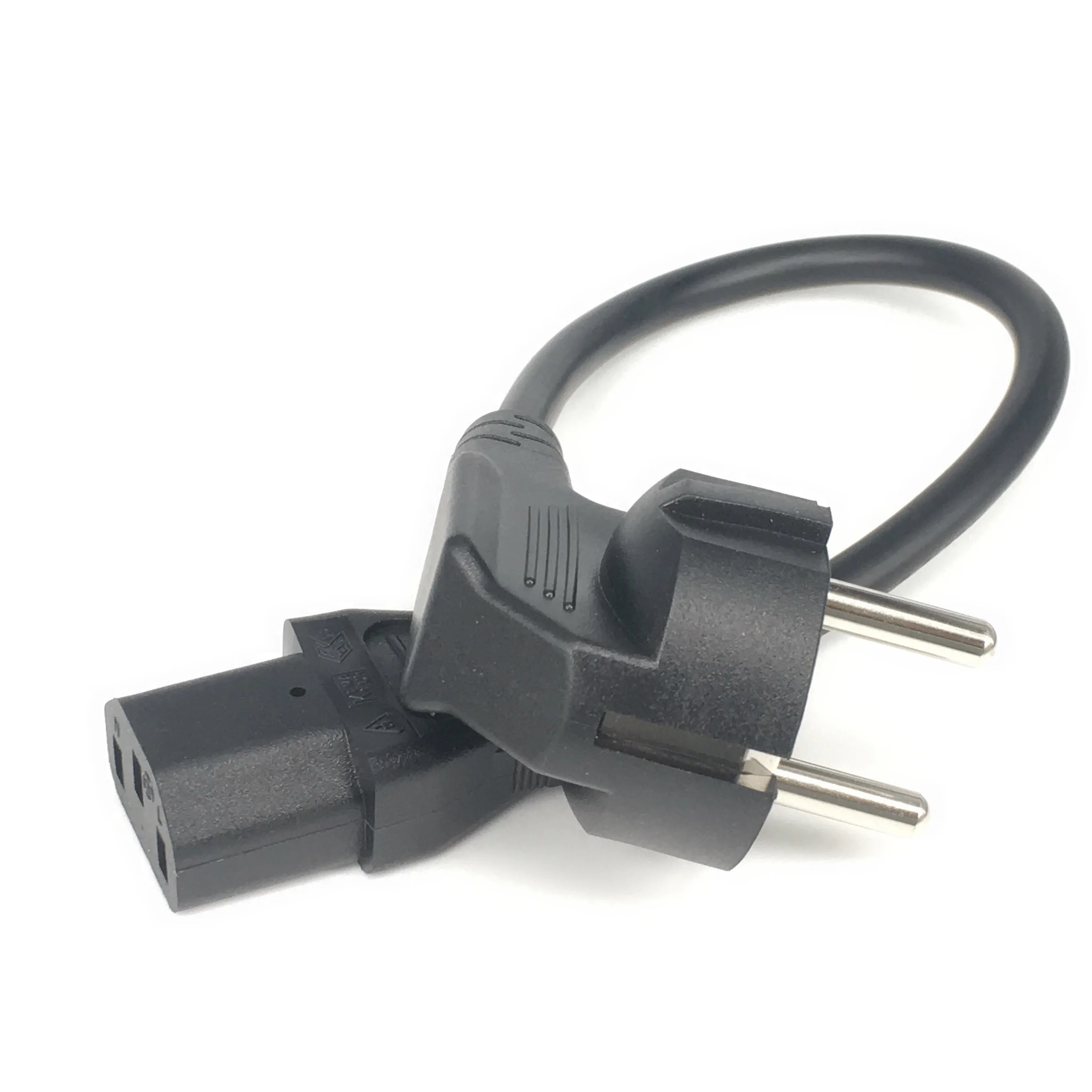 CEE7-IEC C13  ڵ, 10A, 250V, H05VV-F 0.75mm ̺, ª C13  ڵ, 1ft/30cm