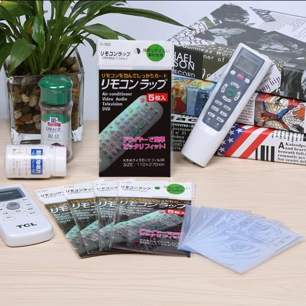 5 шт./лот термоусадочная пленка ТВ Кондиционер видео протектор для пульта