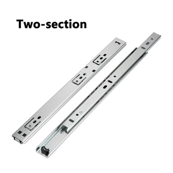 

1/2 pcs Multi-size Metal Slideway Smoothly Slideway for Drawer Cabinet Slide Rail Furniture Hardware Accessories