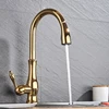 Brass Kitchen Faucet Brushed Nickel High Arch Kitchen Sink Faucet Pull Out Rotation Spray Mixer Tap Torneira Cozinha ► Photo 3/6