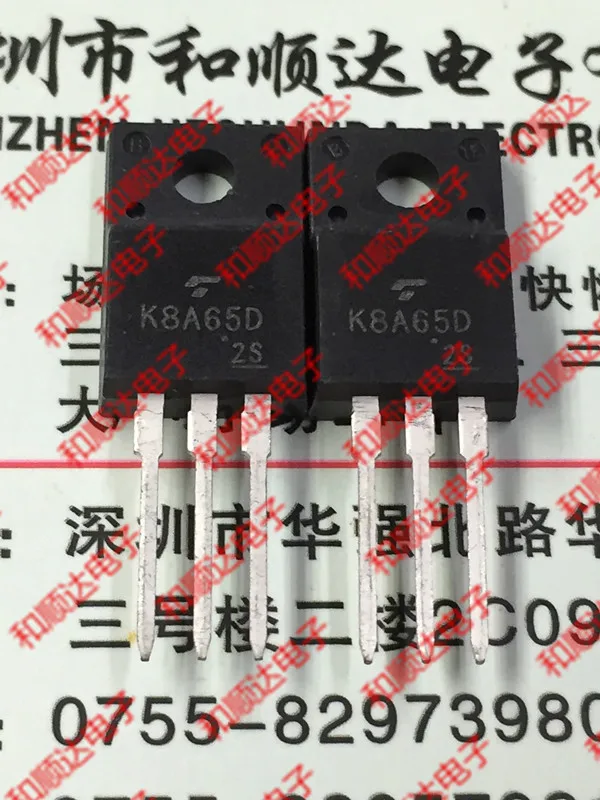/5 предметов в лоте, TK8A65D K8A65D TO-220F 650V 8A