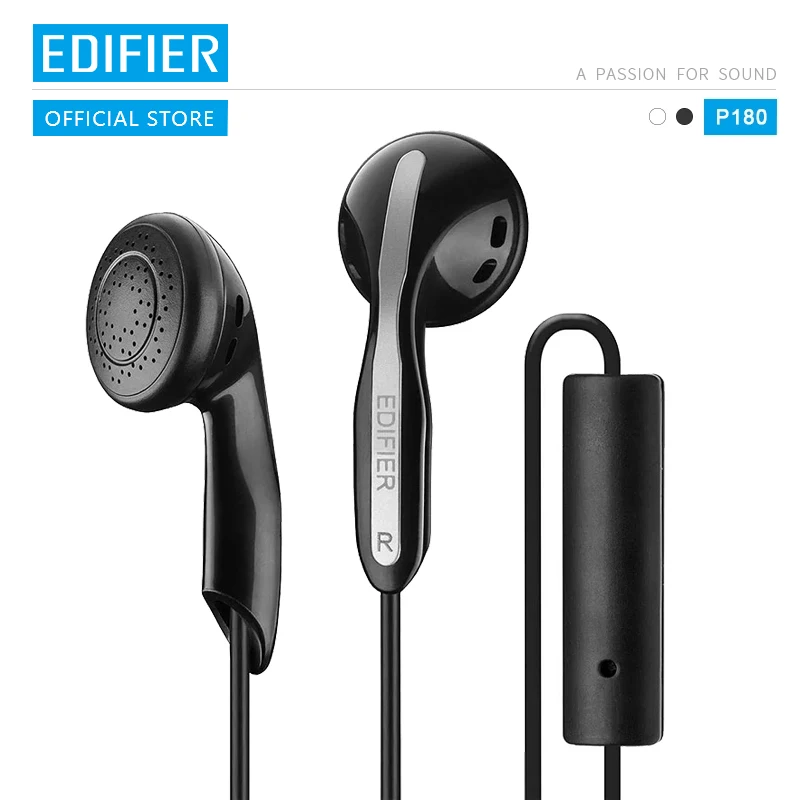 EDIFIER P180 наушники с легким управление музыкой и принимать звонки через встроенный