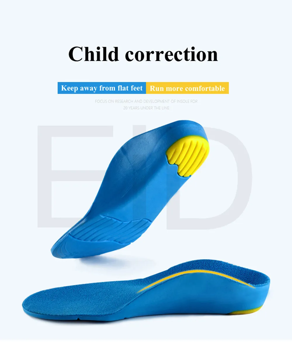 ИД EVA ортопедические стельки для детей плоскостопие ортопедическая стелька ортопедическая Арка опорные вкладыши для ног обуви вставка