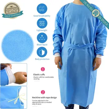 

Surgical Disposable Isolation Coverall Body Cover Protective Gear Clothes Hazmat Suit Safety Clothing Gown Factory Hospital