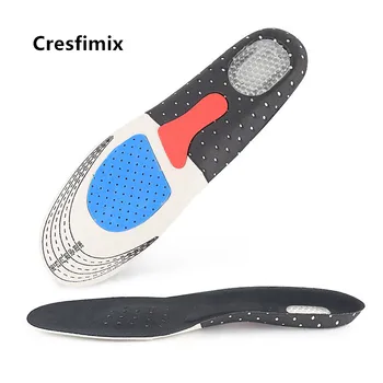

Cresfimix Patins De Chaussures Unisex Plus Size Jelly Silicon Shoes Insert Insoles Male Fashion Sport Running Insoles B5607