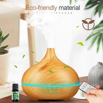 

ZIFENGZHILIAN 500ml humidificador de aire difusor de Aroma control remoto 7 colores cambiantes luces LED cool mist maker hogar p