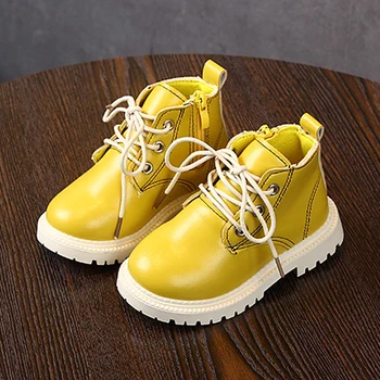 

Toddler Girls Boots Waterproof Leather Martin Boots 2019 Spring Autumn Kids Boots Boys Single Shoes Fashion Cow Boy Ankle Boots