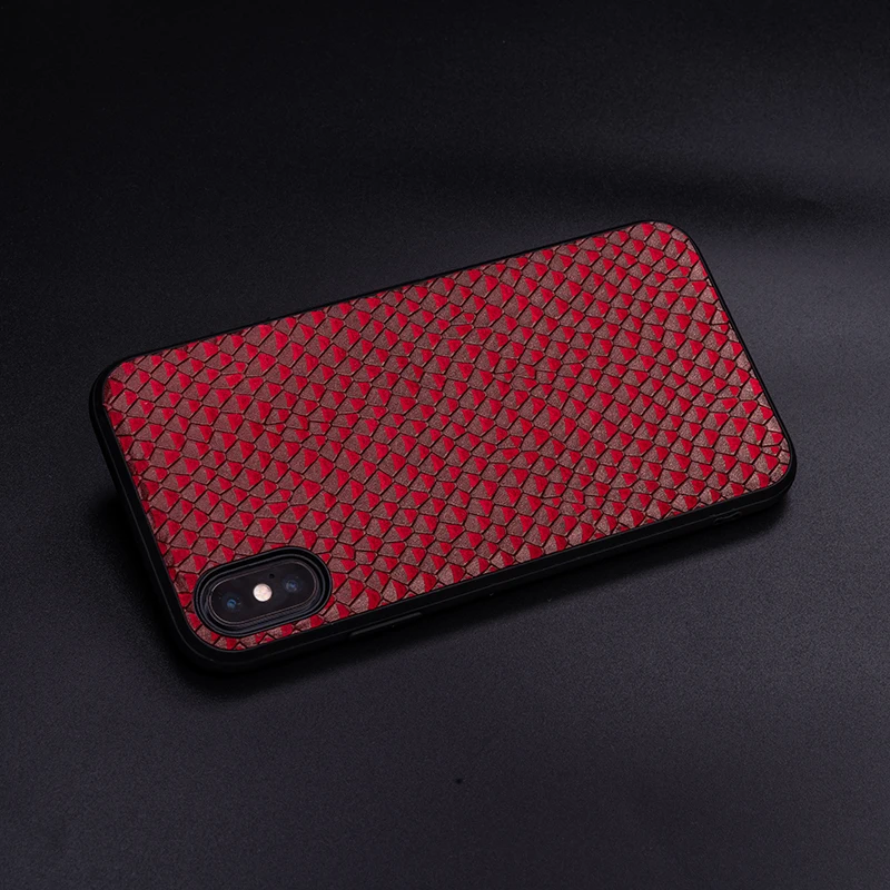 Воловья кожа цветной рисунок дождь зернистый чехол для телефона для IPhone X XS Max XR для Apple 5 5S SE 6 6S 7 8 Plus защитный чехол для телефона