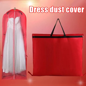

Newly Garment Dress Cover Long Bridal Wedding Dresses Gown Zip Clothes Storage Bag