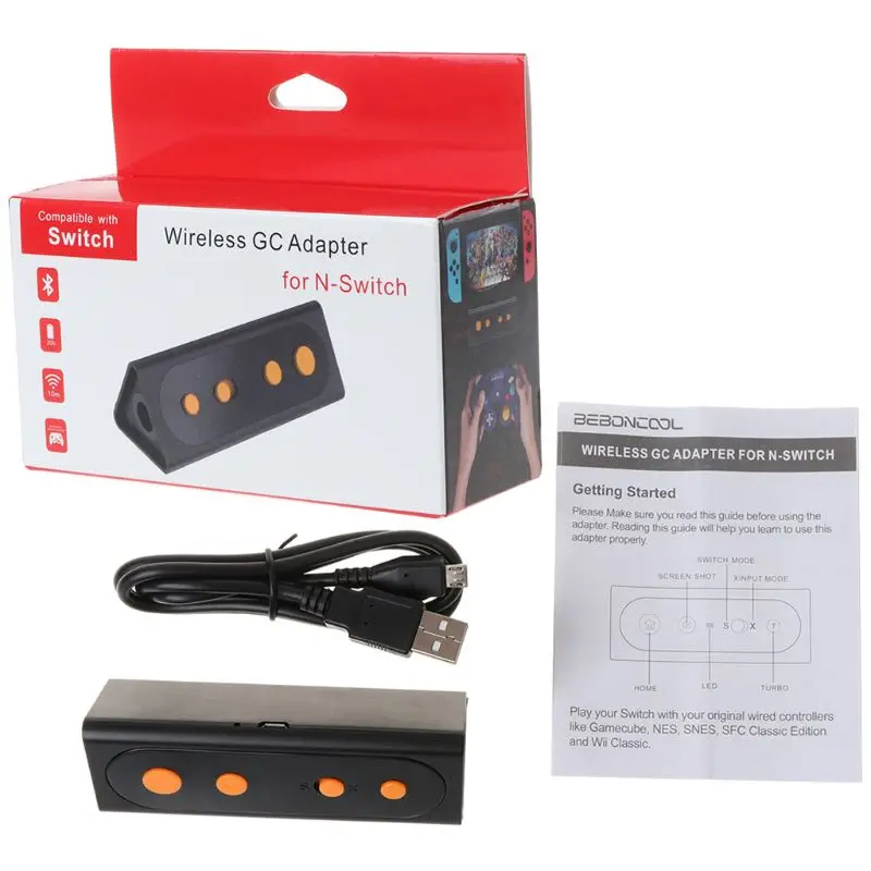 

Wireless Bluetooth Converter Durable Handle Gamepad Controller Converter Game Accessories for Switch GC PC Accessories