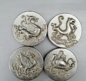 

Copper statue A set of four sacred beasts, dragon, tiger, bird, Xuanwu