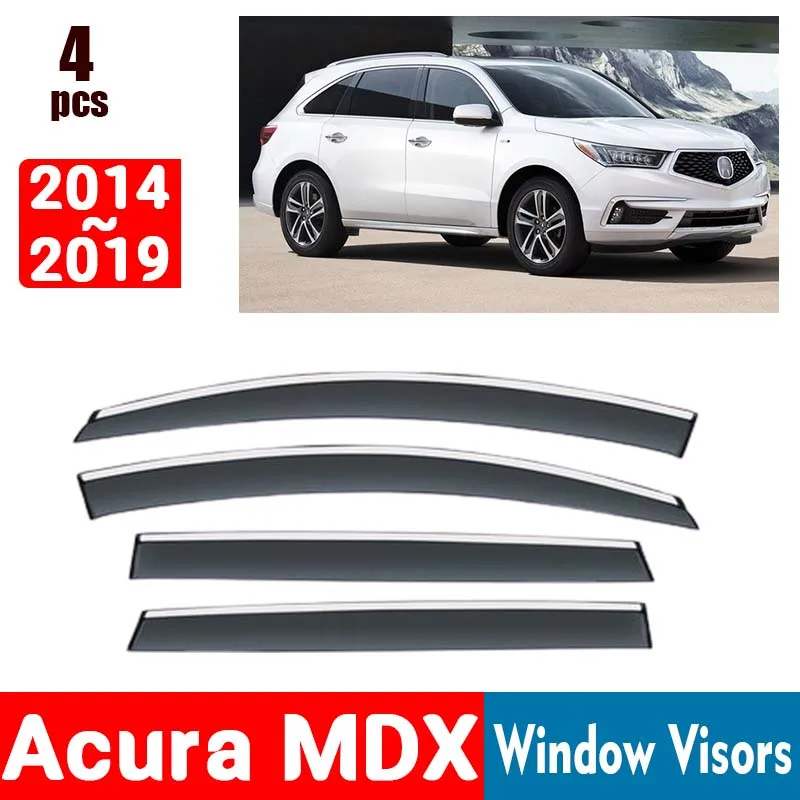 FORAcuraMDX20142019WindowVisorsRainGuardWindowsRainCover