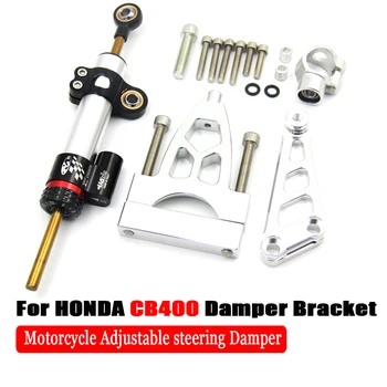 

Motorcycle CNC Damper Steering StabilizerLinear Reversed Safety Control+Bracket For Honda CB400 VTEC 1999-2010
