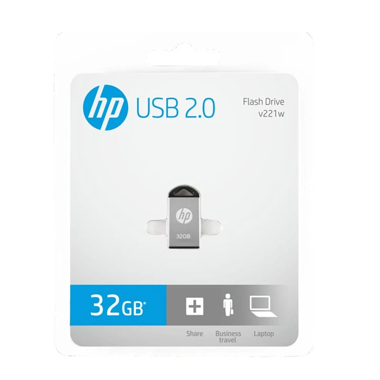 Топ hp мини металлический USB флэш-накопитель V221W Флешка 64 ГБ 32 ГБ 16 ГБ USB2.0 флэш-накопитель карта памяти USB диск пылезащитный