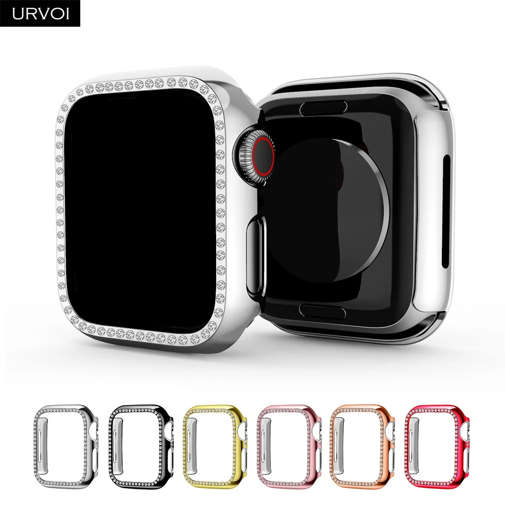 Бампер URVOI для apple watch 4 3 2 пластиковый чехол iwatch с гальваническим покрытием