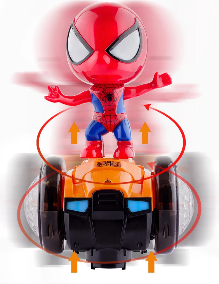 Детская электрическая музыка Мстители Человек-паук балансировочный автомобиль со звуком и светом музыкальные игрушки пятно встряхивание