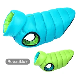 Cozy Reversible Winter Dog Jacket - Waterproof 3-Layer Vest - M45(3XL) (Green)