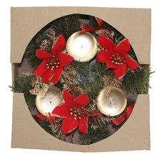 Рождественские подсвечники сосновый конус ягоды лесной деревенский Рождественский Декор стол центральный Рождественский венок с четырьмя Подсвечниками