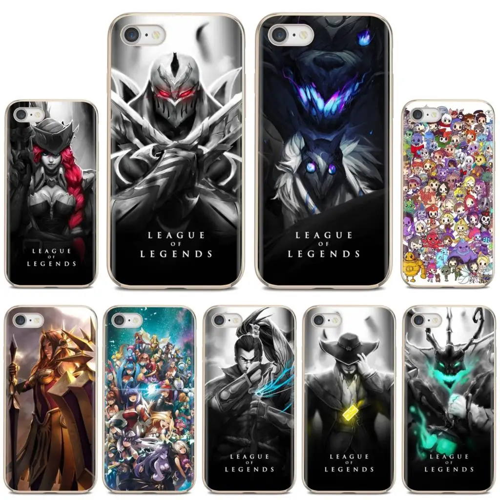 Мягкий чехол для телефона из ТПУ с принтом Лига Легенд игры LOL iPhone iPod Touch 11 12 Pro 4