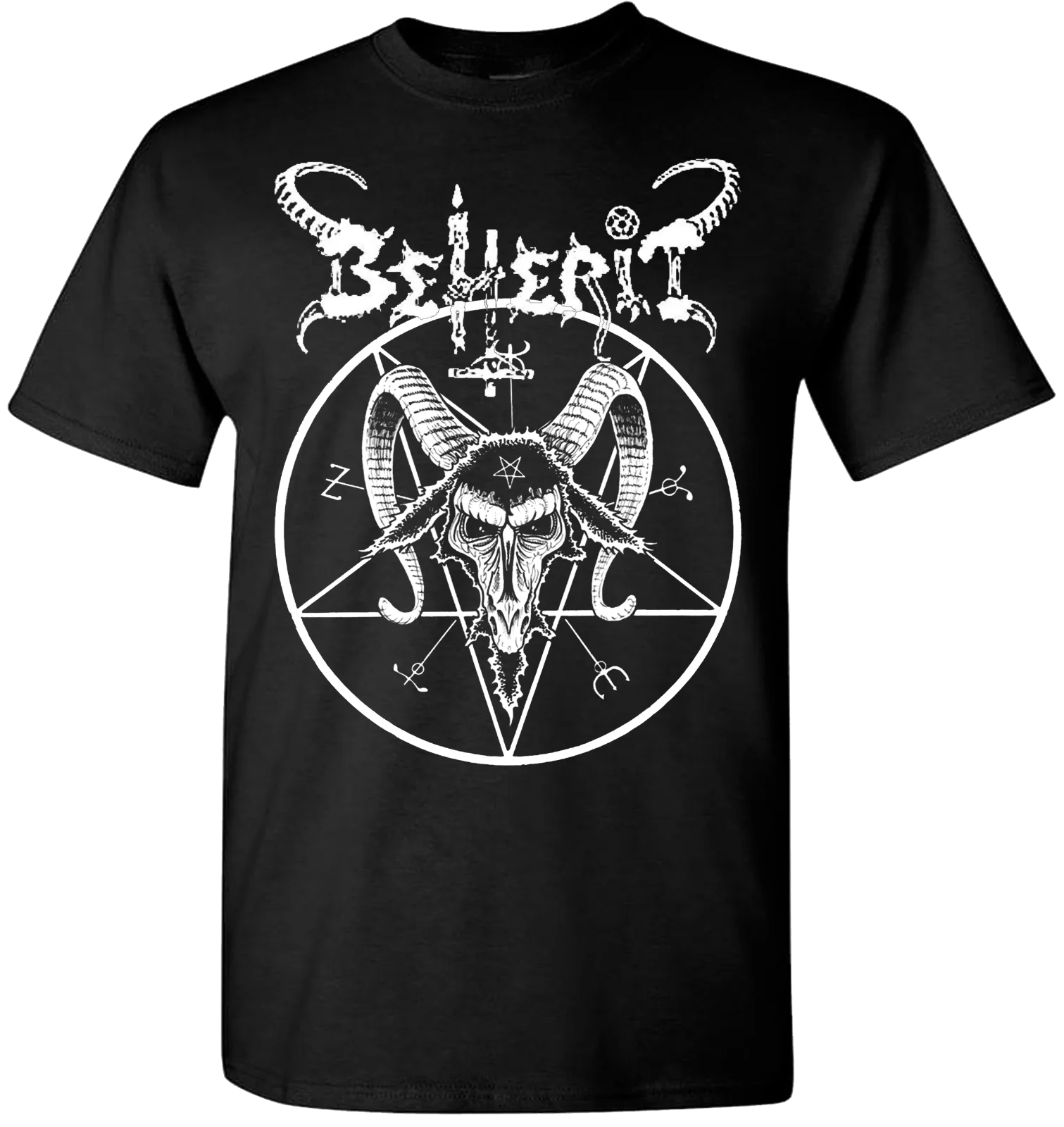 Beherit Pentagram T Shirt Black Metal 