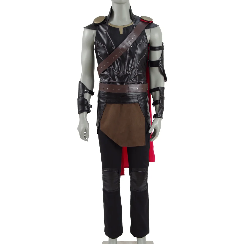 Cosdaddy Odinson Cosplay Cotume Men PU Battle Suit Superhero Costume for Halloween Party Show