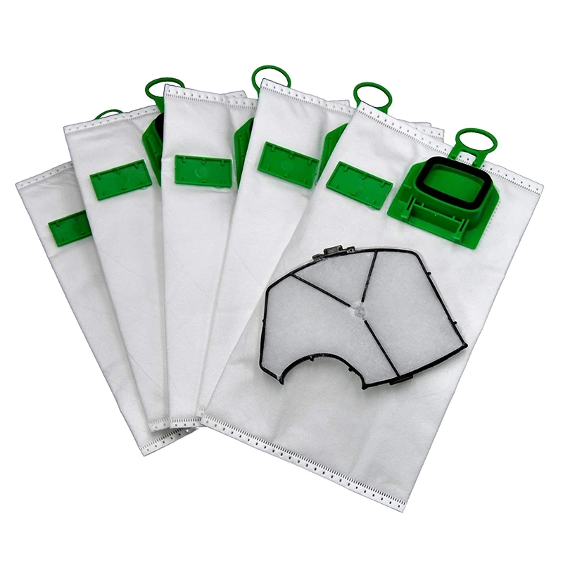 

10 Microfiber Bags Adaptable To For Vacuum Cleaner Vorwerk Vk140 + 1 Filter Motor Protection