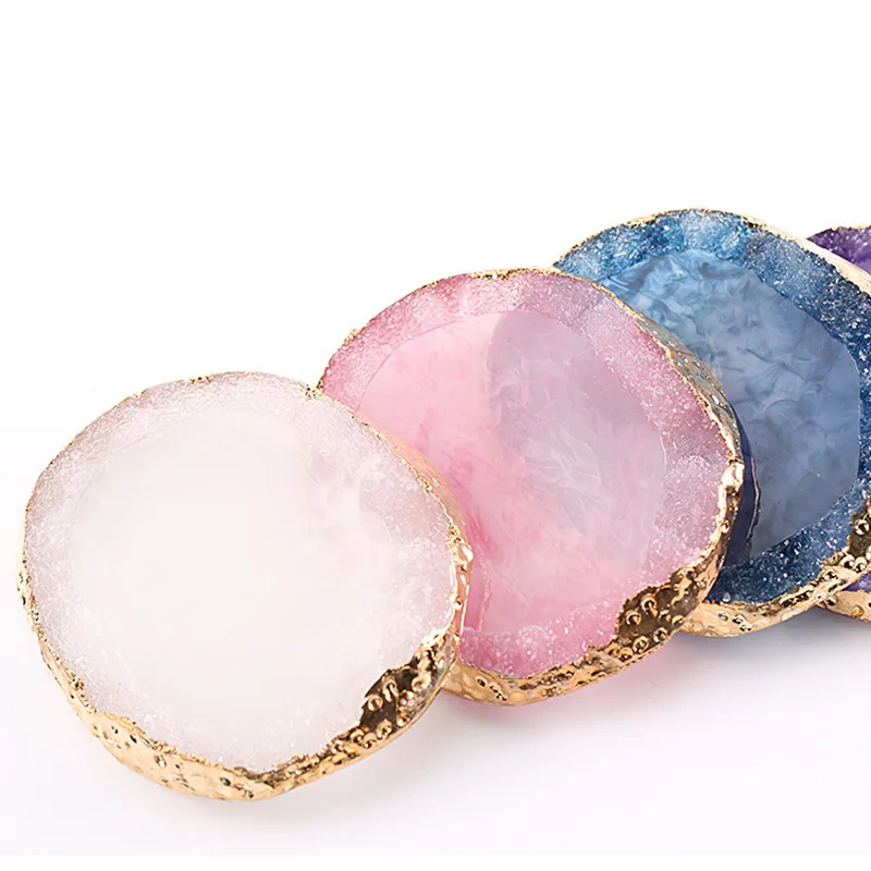 

Natural Resin Agate Nail Color Paint Palette Holder Drawing Nail Art Color Palette For Nail Color Mixing Display Nail Art Tools