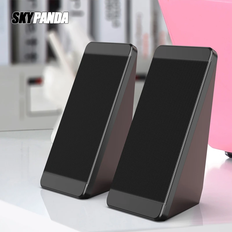 US $11.61 - 14.32 USB Wired Computer Speakers 2 Pieces PC Elevation Angle Horns for Laptop Desktop Bookshelf Speakers Powerful Audio Amplifier