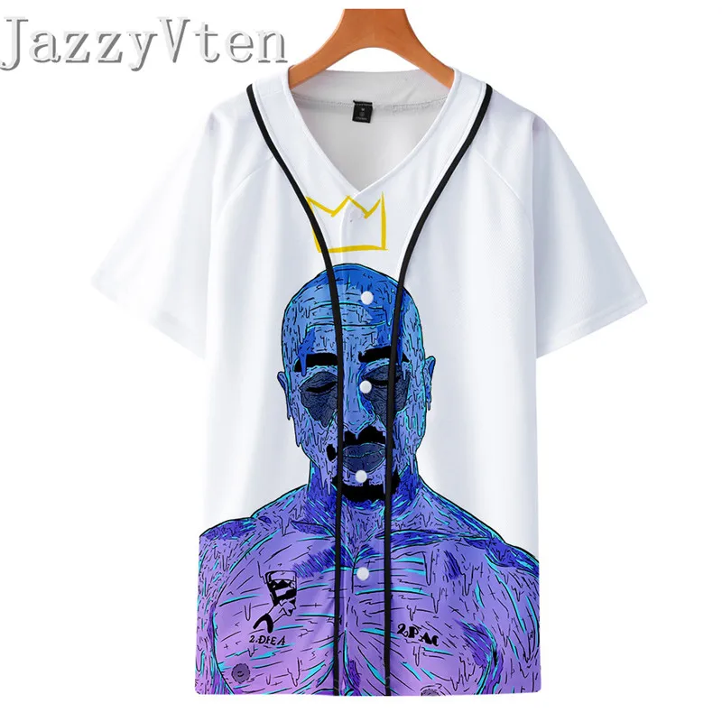 New Arrived USA RAP Singer Baseball Jersey White Cheap Throwback Sleeveless Breath Sport Shirts