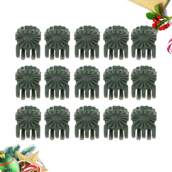 

100PCS Butterfly Orchid Grafting Clips Garden Flower Vine Fixed Clamps Gardening Bonsai Clips Plant Support Clips (Green)