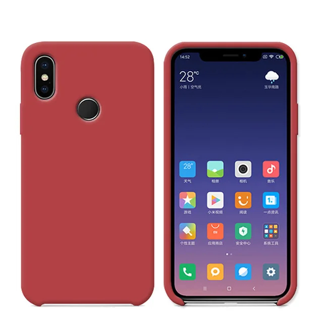 Официальный жидкий силиконовый чехол для Xiao mi Red mi Note 7 K20 5 6 Pro 5 Plus 4X 6A S2 Официальный чехол для mi 9 8 SE 8 Lite 9T A2 Capa - Цвет: Camellia