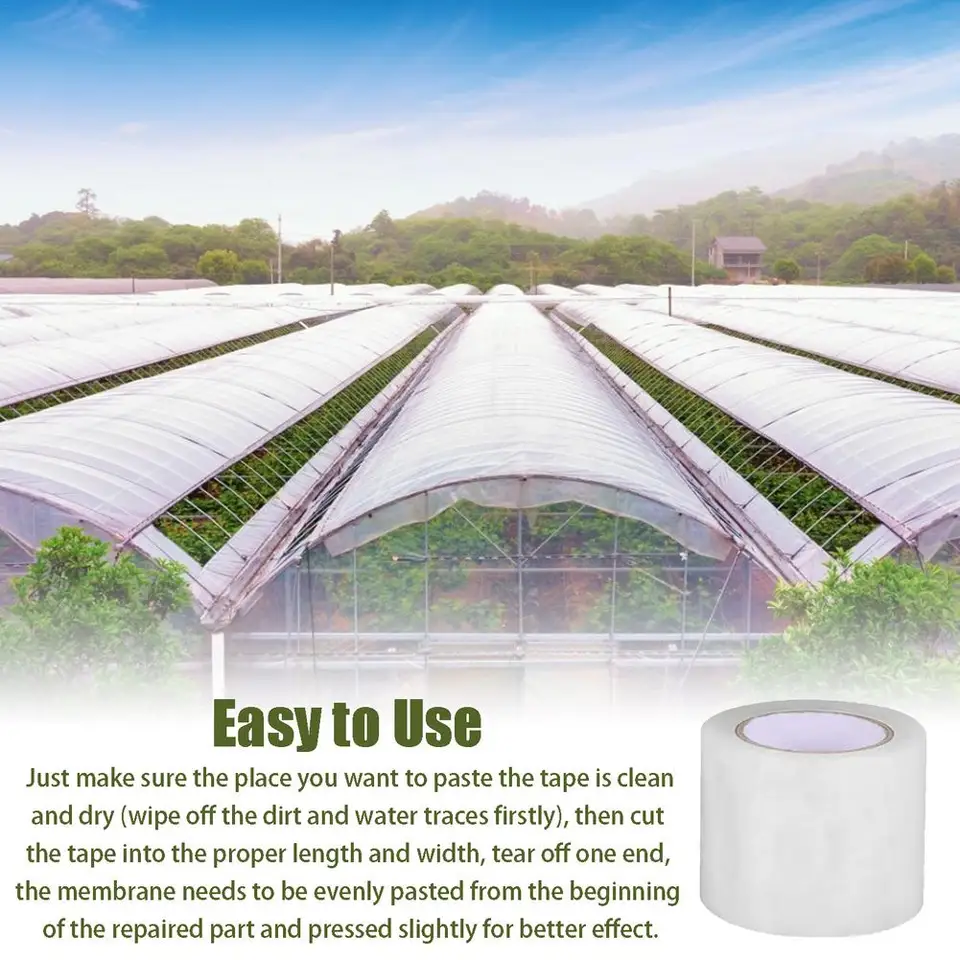 Nastro Riparazione Serre Extra Forte - Trasparente E Resistente Per Giardinaggio E Agricoltura - Foto 11