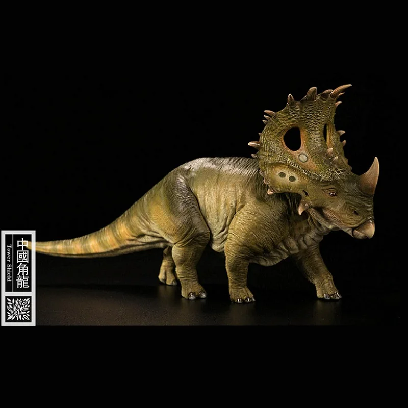 1:35 Nanmu башня щит динозавр Sinoceratops фигурки животных Игрушки для мальчиков