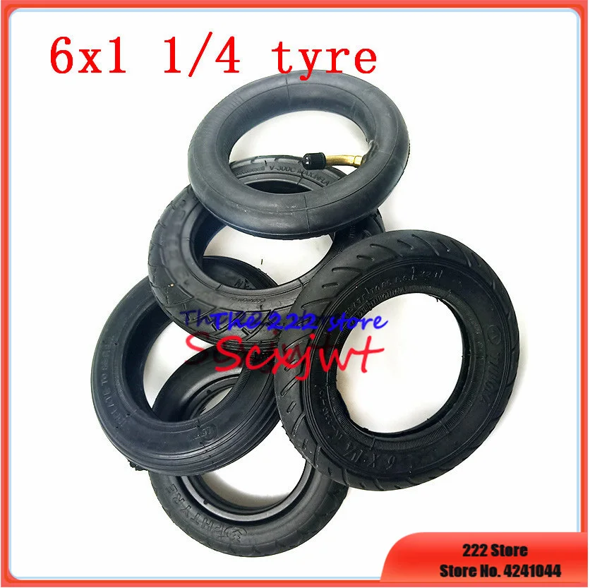 6 inch 6x1 1/4 tire solid / Inflation wheel for small surf electric scooter 150mm tyre inner tube fits Motorcycle A-Folding Bike