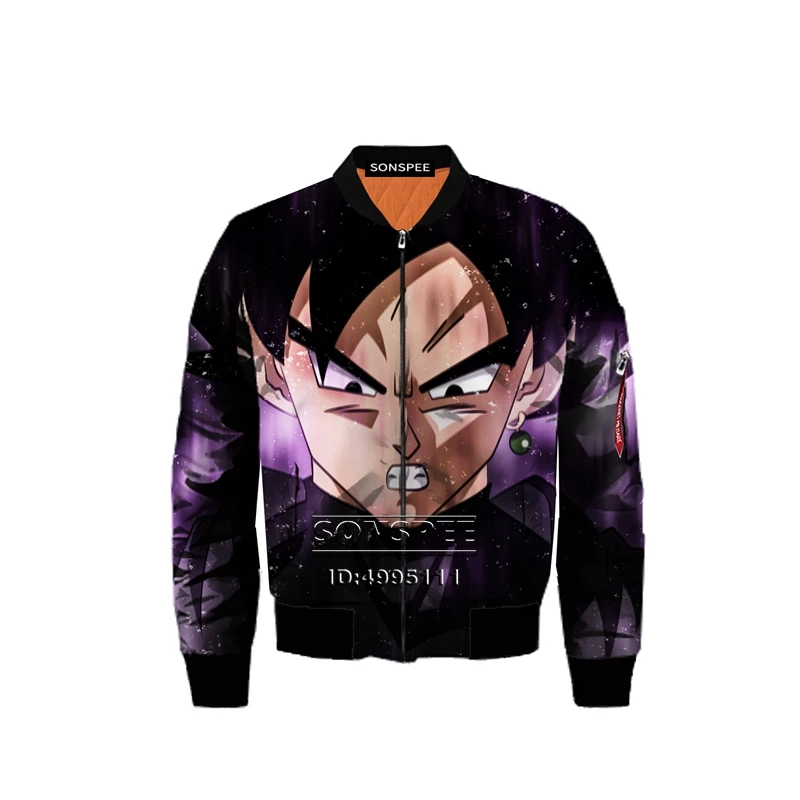 6 SONSPEE Dragon Ball Супер Saiyan Goku Vegeta 3D принт для мужчин и женщин Зимняя Толстая куртка-бомбер летная куртка с длинным рукавом Прямая поставка - Цвет: 6