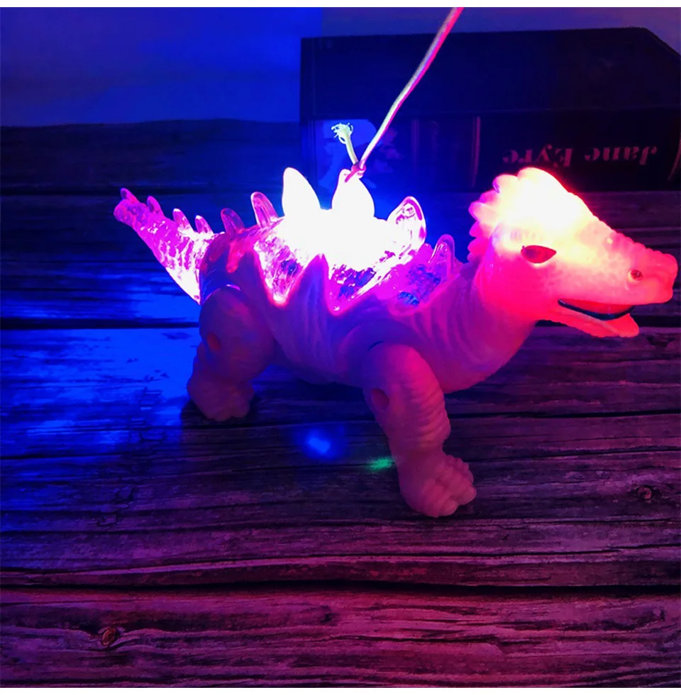 Электрические динозавры детские игрушки рождественские подарки интересные животные музыка Звук Свет шагающий динозавр Классические