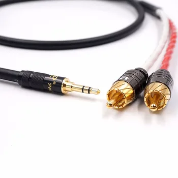 

High Quality A54 HIFI TRRS Balanced 2.5mm to 2 RCA Male Audio Cable For Cayin N5 Iriver AK240 AK380 AK120II Amp Onkyo DP-X1