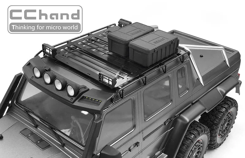 Запчасти на радиоуправлении гусеничный TRX-6 Mercedes 6X6 G63 металлическая стойка для багажа опция обновления
