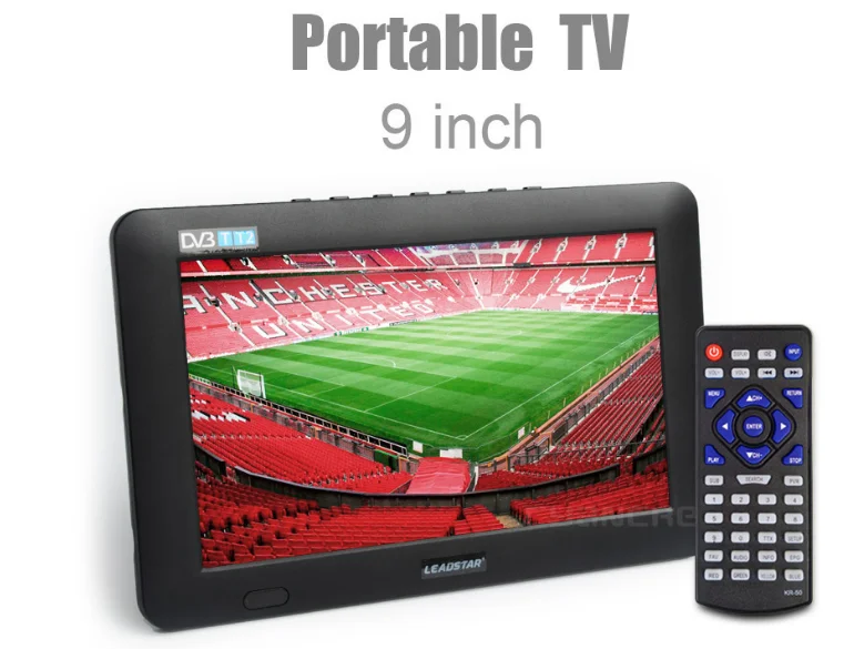 12'' inch television TV H.265 Digital TV DVB T2, ATSC mobile Car LCD Support Dolby mini television
