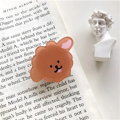 New Hot-selling Universal Cute Cartoon Foldable Mobile Phone Finger Ring Bracket Handle Extend Bracket Accessories For iPhone 9